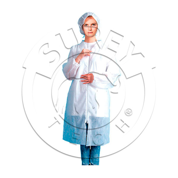 Polypropylene work coat with zip Premium