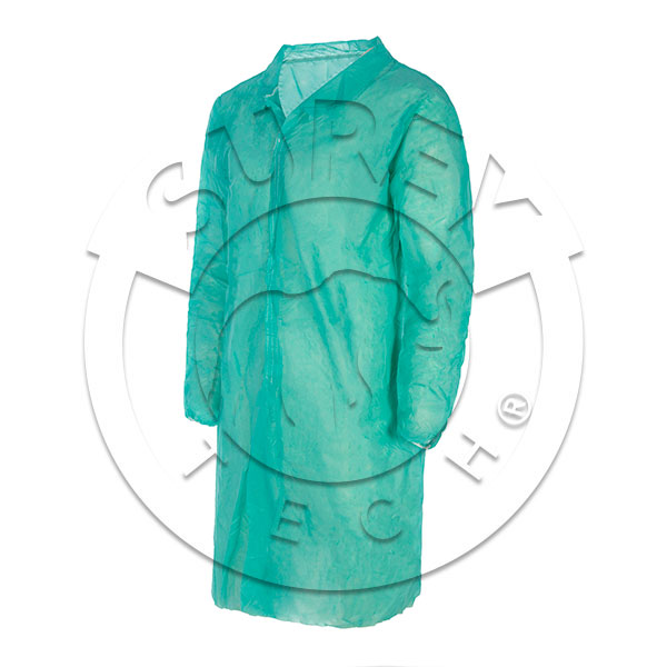 Premium polypropylene work coat without pockets