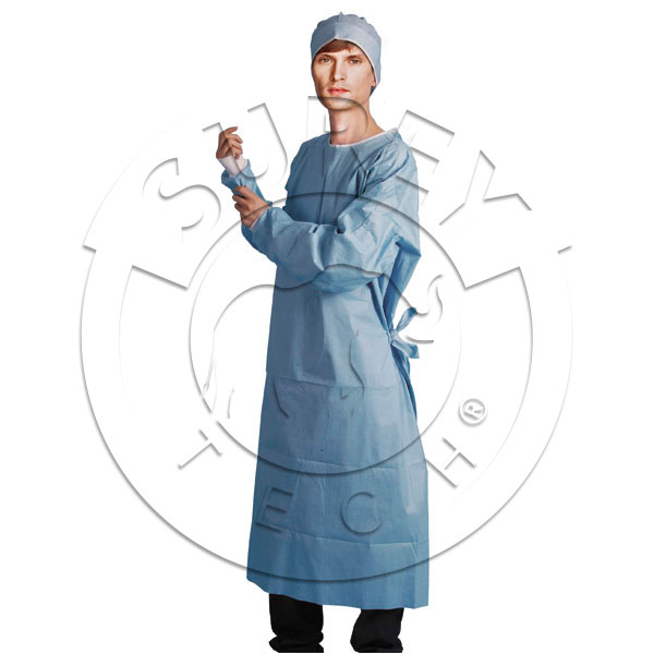 Reinforced surgical gown