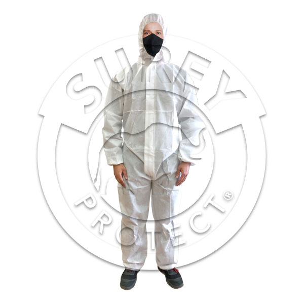 Chemical protective coverall Type 5/6